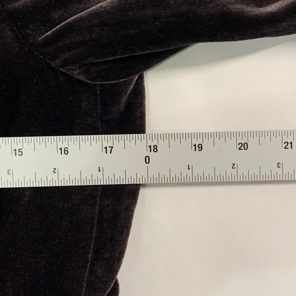 Armani Collezioni Black Velvet Evening Jacket 4 Decorative Trim Italy Vintage - Picture 6 of 8